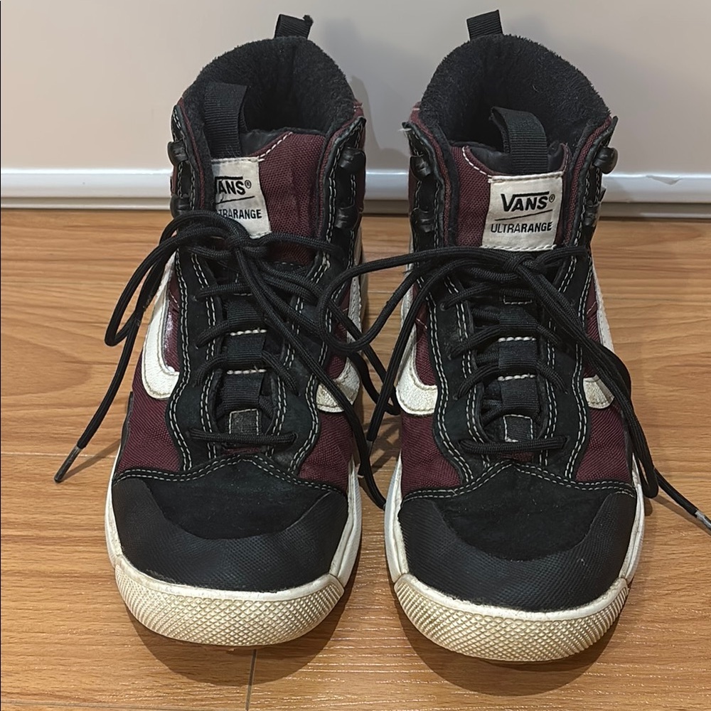 Vans UltraRange High-Top Sneakers - Burgundy and Black
